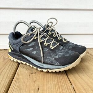 Merrell Antora 2 Lace Up Hiking Trail Running Sneakers Shoes Blue Womens 7